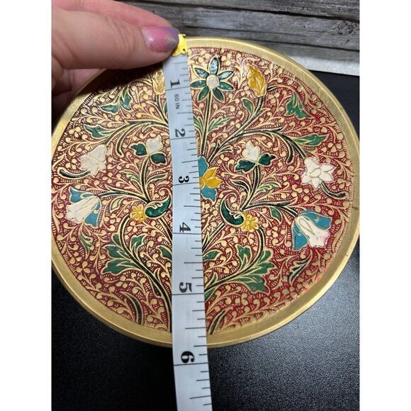 Two Brass Indian Ritual Bowls - Picture 6 of 8